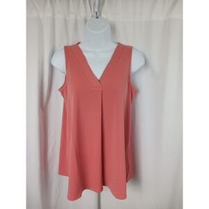 Alfani Women V-Neck Tank Top Pink Size Small